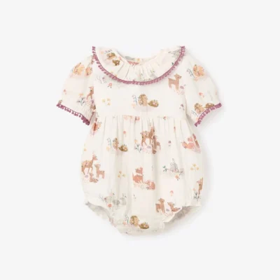 Organic Cotton Baby Bubble Romper