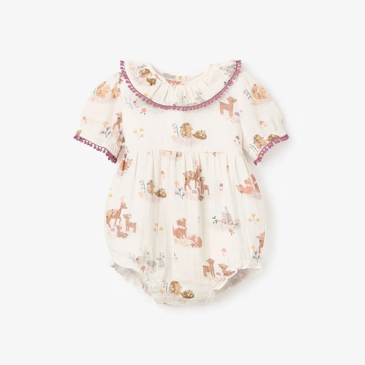 Organic Cotton Baby Bubble Romper